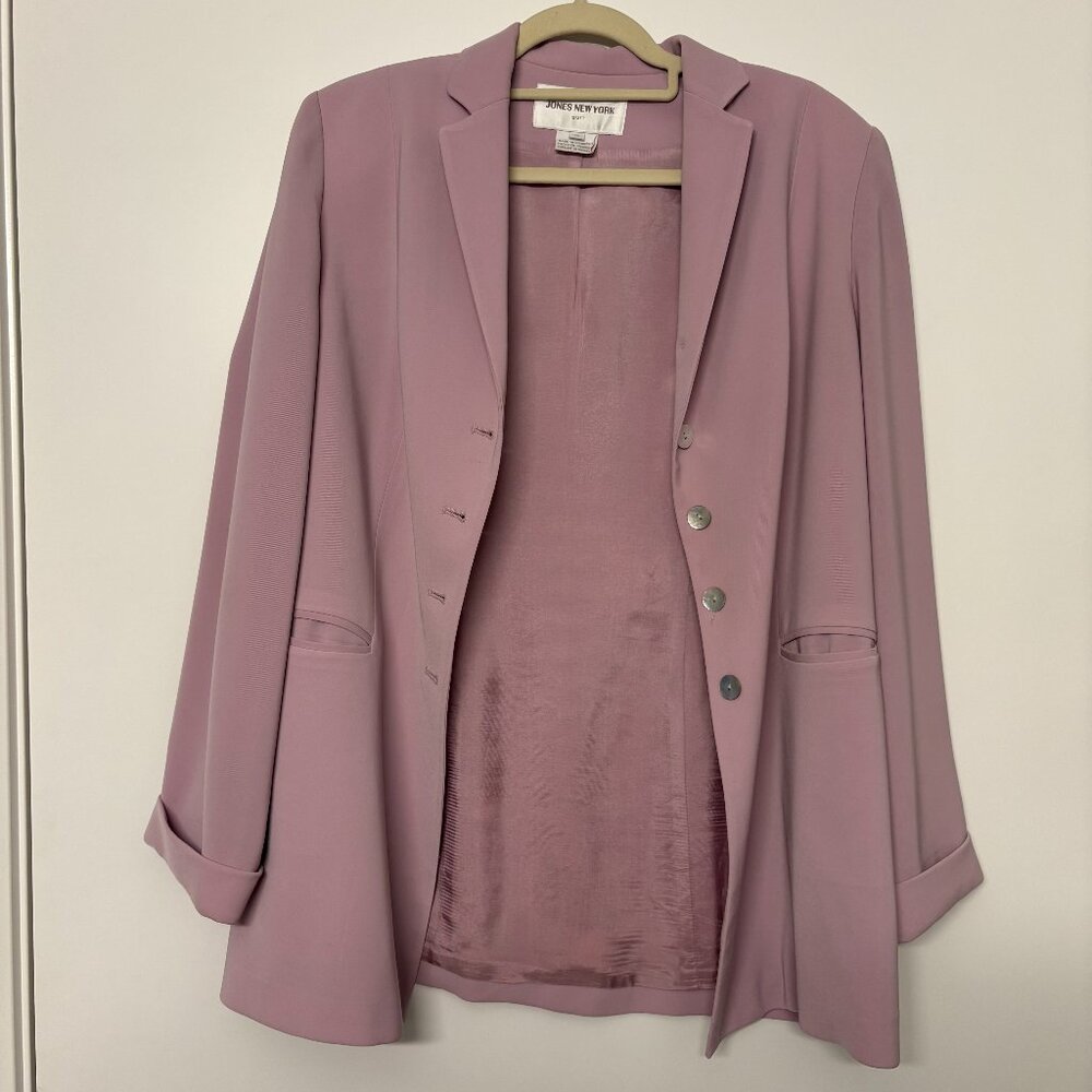 Vintage Jones New York Lavender Purple Blazer Jacket